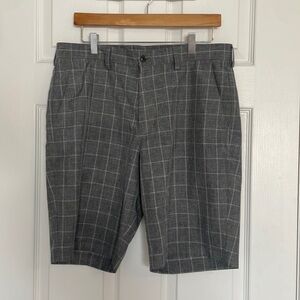 Haggar grey plaid shorts